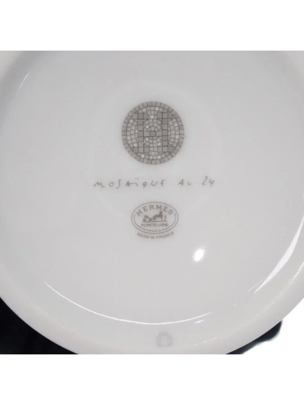 Hermes Mosaic 24 Goods Included Tableware Western Cup Porcelain Gray